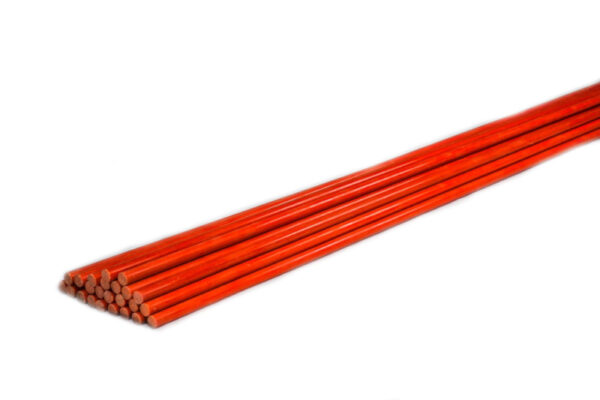 red 4ft plain quarter inch snow stakes